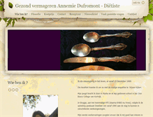 Tablet Screenshot of annemiedufromont.com